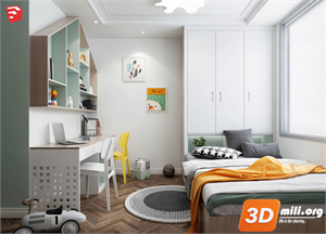 Children Room Scenes Skp FIles 
